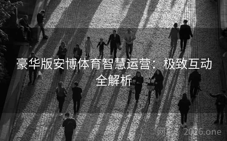 豪华版安博体育智慧运营：极致互动全解析