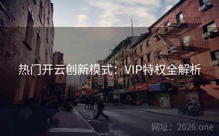 热门开云创新模式：VIP特权全解析