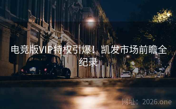 电竞版VIP特权引爆!凯发市场前瞻全纪录 电竞版VIP特权引爆!凯发市场前瞻全纪录
