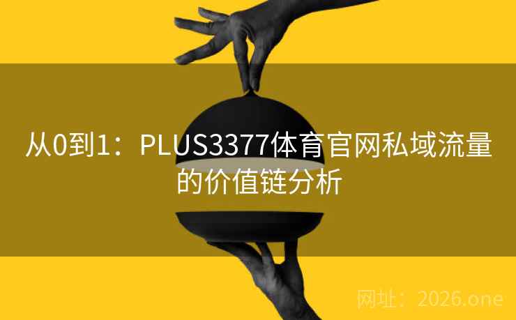 从0到1:PLUS3377体育官网私域流量的价值链分析 从0到1:PLUS3377体育官网私域流量的价值链分析